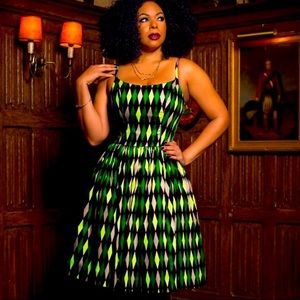 Pinup girl clothing Harlequin dress